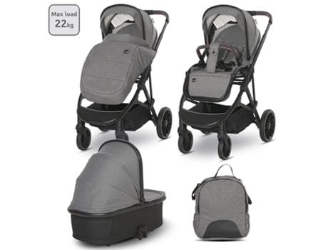 Carrito de Bebé DUO ARIA hasta 22 Kg de LORELLI grey