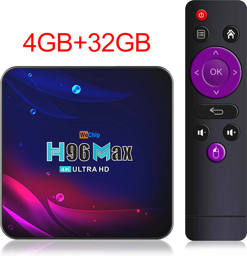 Box Smart TV WECHIP H96 MAX V11 (Android - 4K Ultra HD - 4 GB RAM)