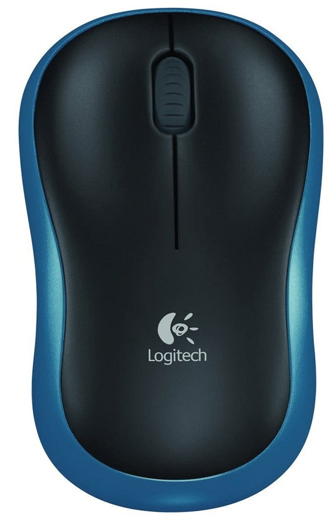 Ratón LOGITECH M185 (Inalámbrico - 1000 dpi - Azul)