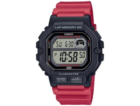 Reloj CASIO Runner Unisex (Acero, Resina - Rojo)