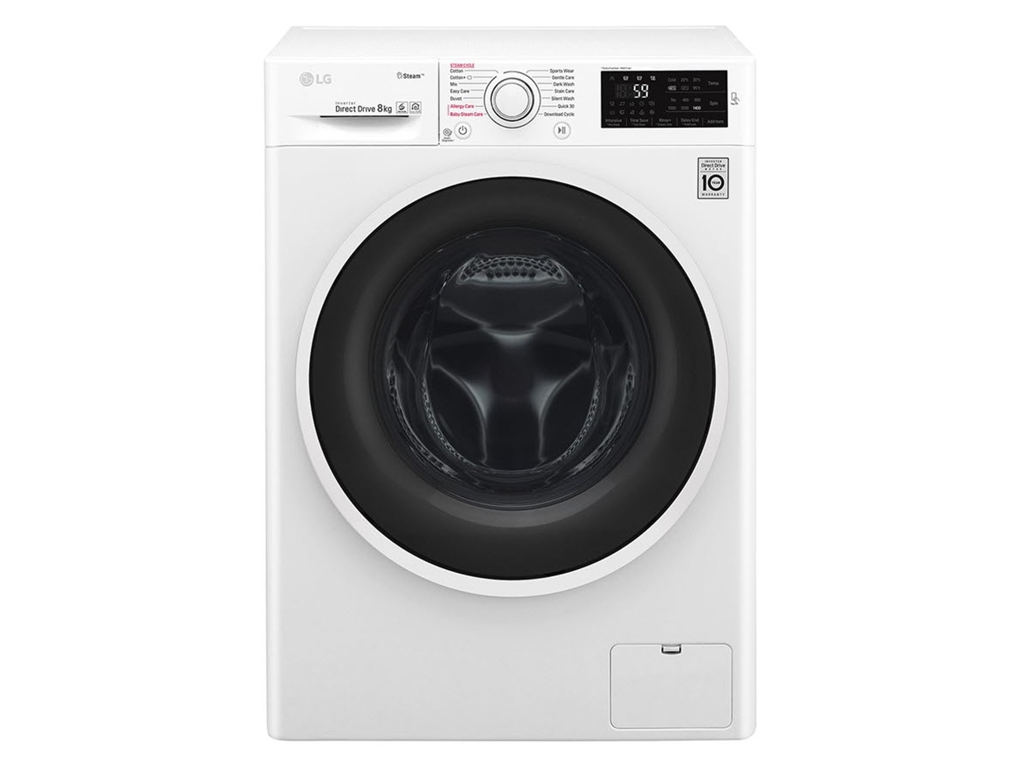 Lavadora Lg F4j6ty0w 8 Kg 1400 Rpm Blanco Worten Es