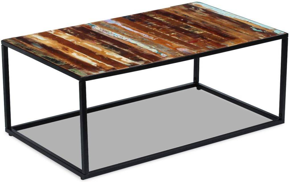 Mesa de Centro ART PLANET Sólida Madera Reciclada (100x60x40cm)