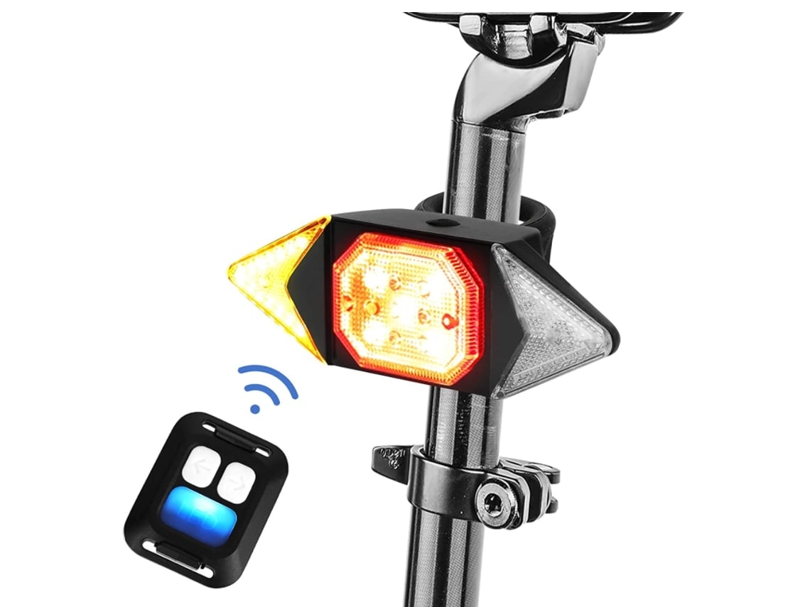 Luz De Señal De Giro De Bicicleta Inalámbrico Control Remoto USB