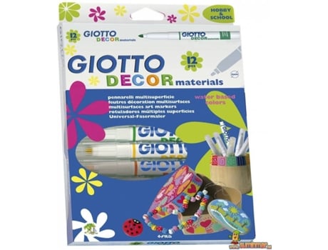 Giotto Decor Materials est. 12 uds. marcador diseño multicolor