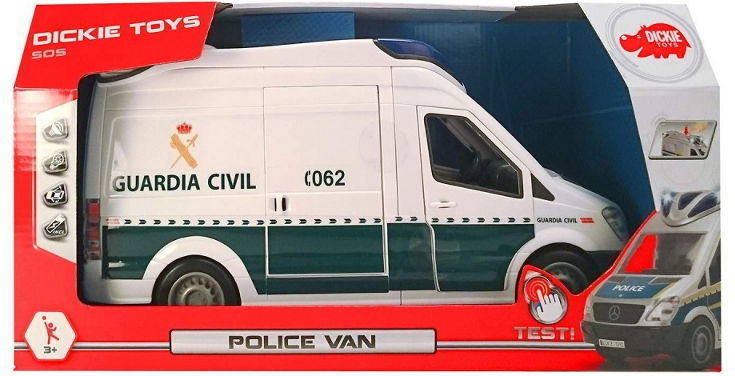 Coche SIMBA TOYS ESPAÑA Guardia Civil Furgon Con Luces Y Sonidos