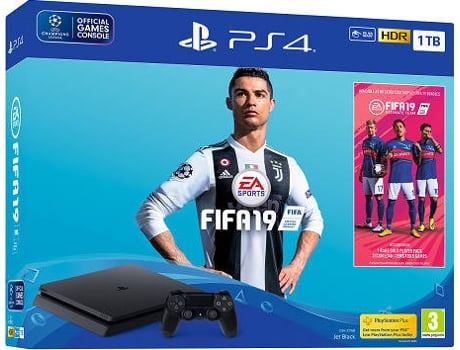 Consola PS4 Slim + FIFA 19 (1 TB)