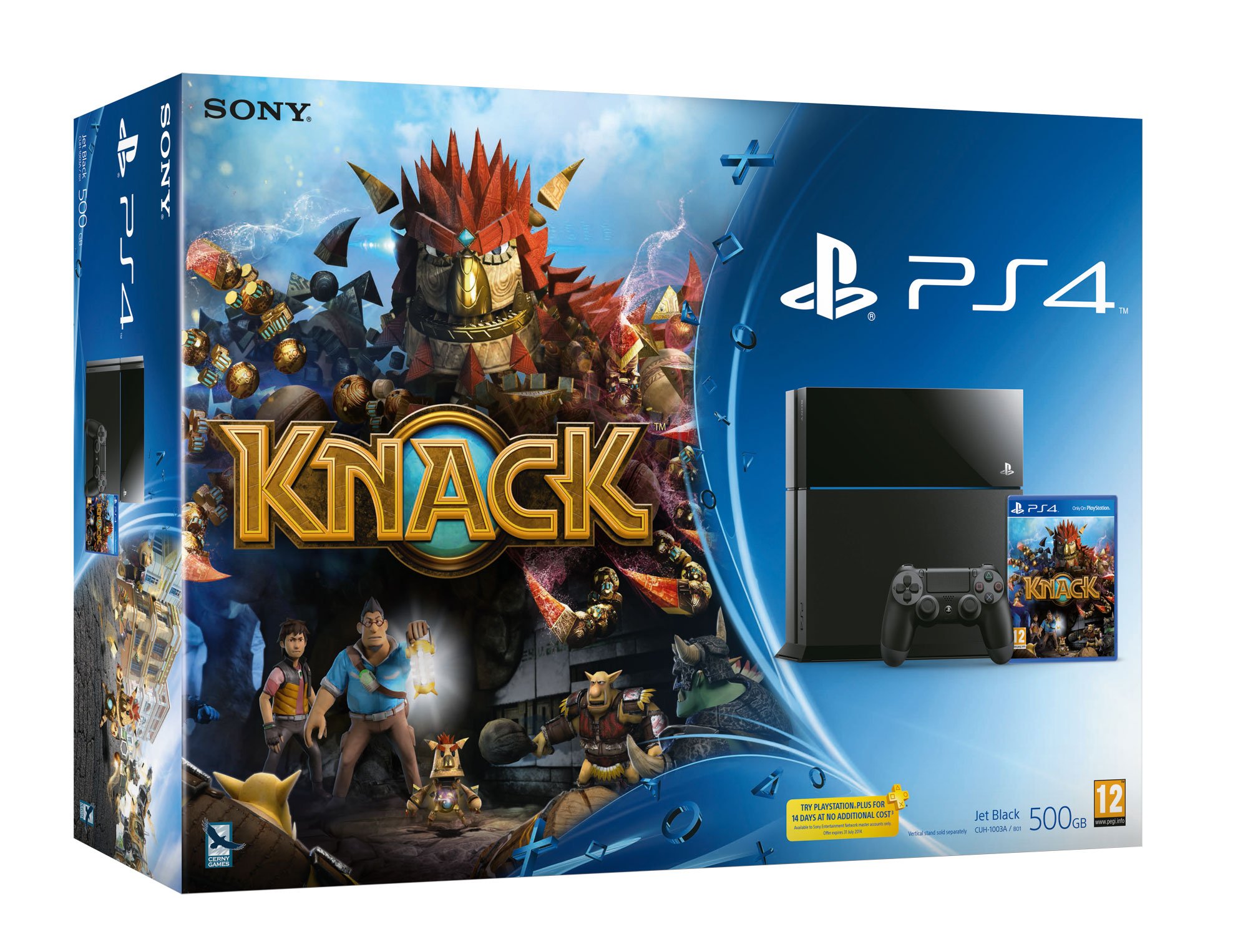 Consola PS4 500 GB + Juego Knack | Worten.es