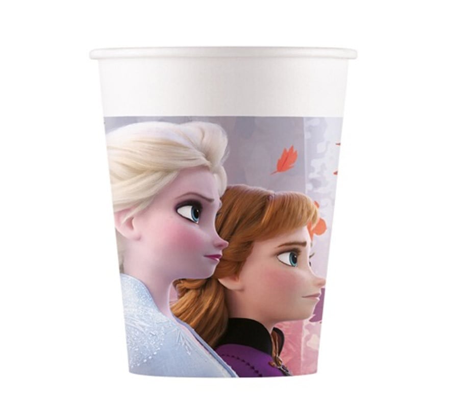 8 Vasos Papel 200ml frozen 2 set 200 2. procos folat tazas 200ml8 piezas multicolor unidad paquete 1 93465p