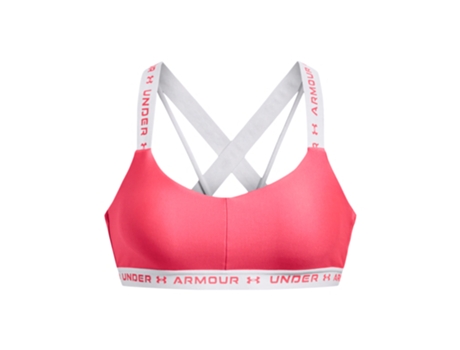 Sujetador de Mujer para Desporto UNDER ARMOUR Sujeción Ligera Crossback Rosa (M)