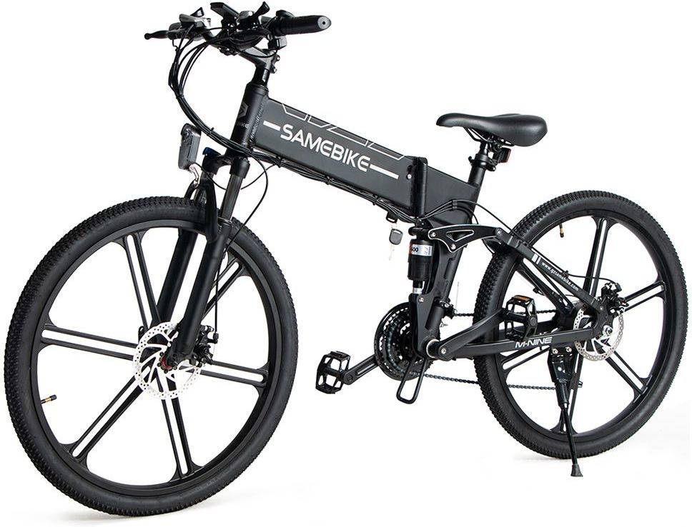 Bicicleta Eléctrica SAMEBIKE LO26-II Negro (Velocidad Máx: 35 km/h - Autonomía: 40 km)