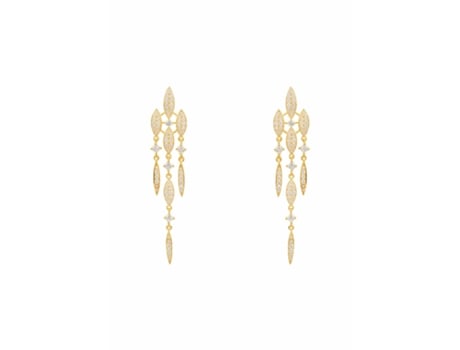 Pendientes LATELITA declaración de Valencia Rhinestone White Cz Gold