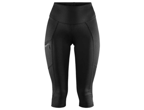 Pantalones Ajustados para Mujer CRAFT Malla Corta Adv Essence Negro para Corrida (XS)