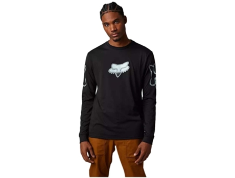 Camiseta de Hombre FOX Larga Negro (L)