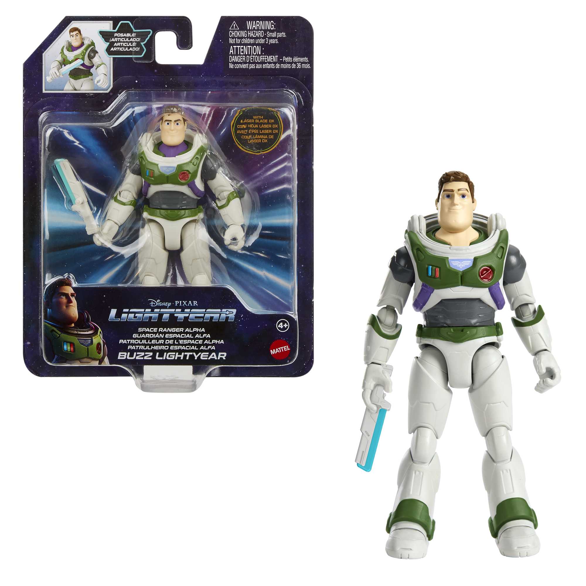 Disney Pixar Lightyear Alpha Suit Buzz Figura 12 cm de juguete, regalo para niños y niñas +4 años