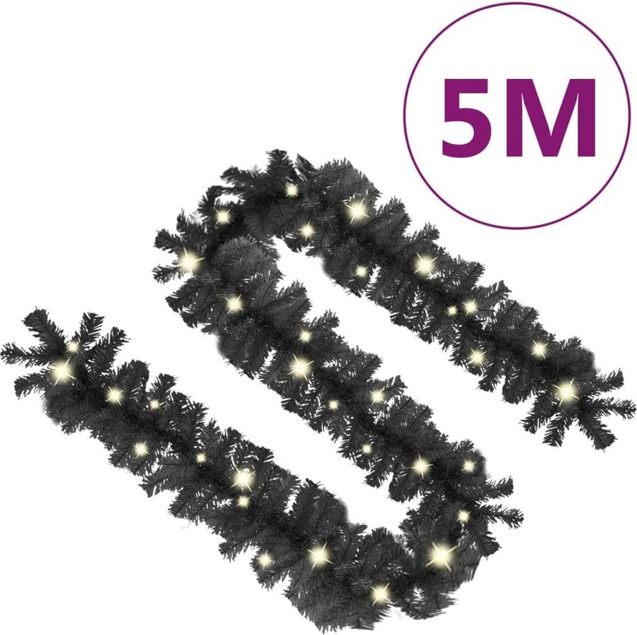 Guirnalda de Navidad VIDAXL luces LED (5 m - Negro)