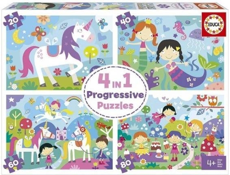 Puzzle Educa Borras mundo de fantasia edad 4 años 200