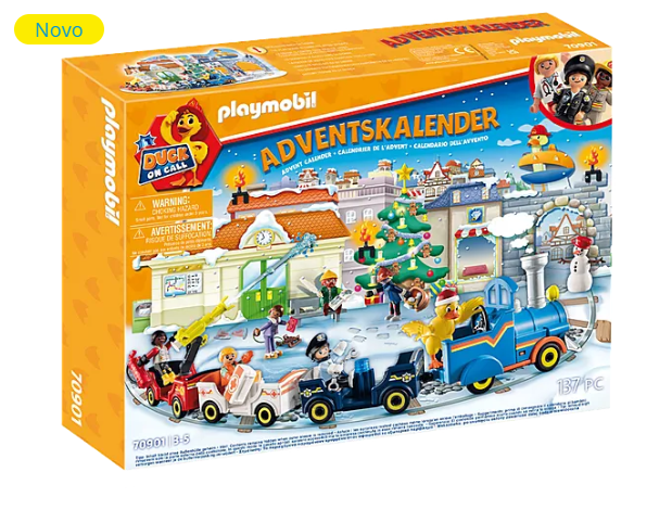 PLAYMOBIL Duck On Call - Calendario de Adviento (4 años - 137 Piezas)