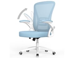 Silla de Escritorio Operativa Ergonómica NASPALURO con Reposabrazos Ajustables 90 Silla giratoria Ajustable en altura 360 (Azul)