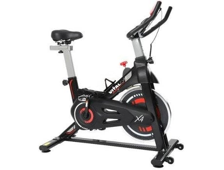 Bicicleta De Spinning vital gym x4 negro 110 50 105 cm hasta