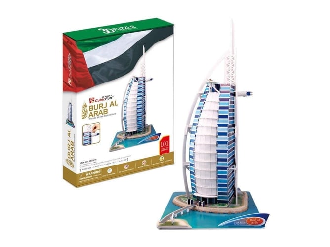 Puzzle 3d Cubic fun burj al arab 101