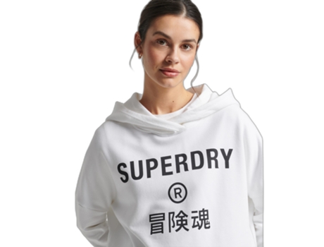 Sudadera SUPERDRY Algodón Mujer (36 - Blanco)