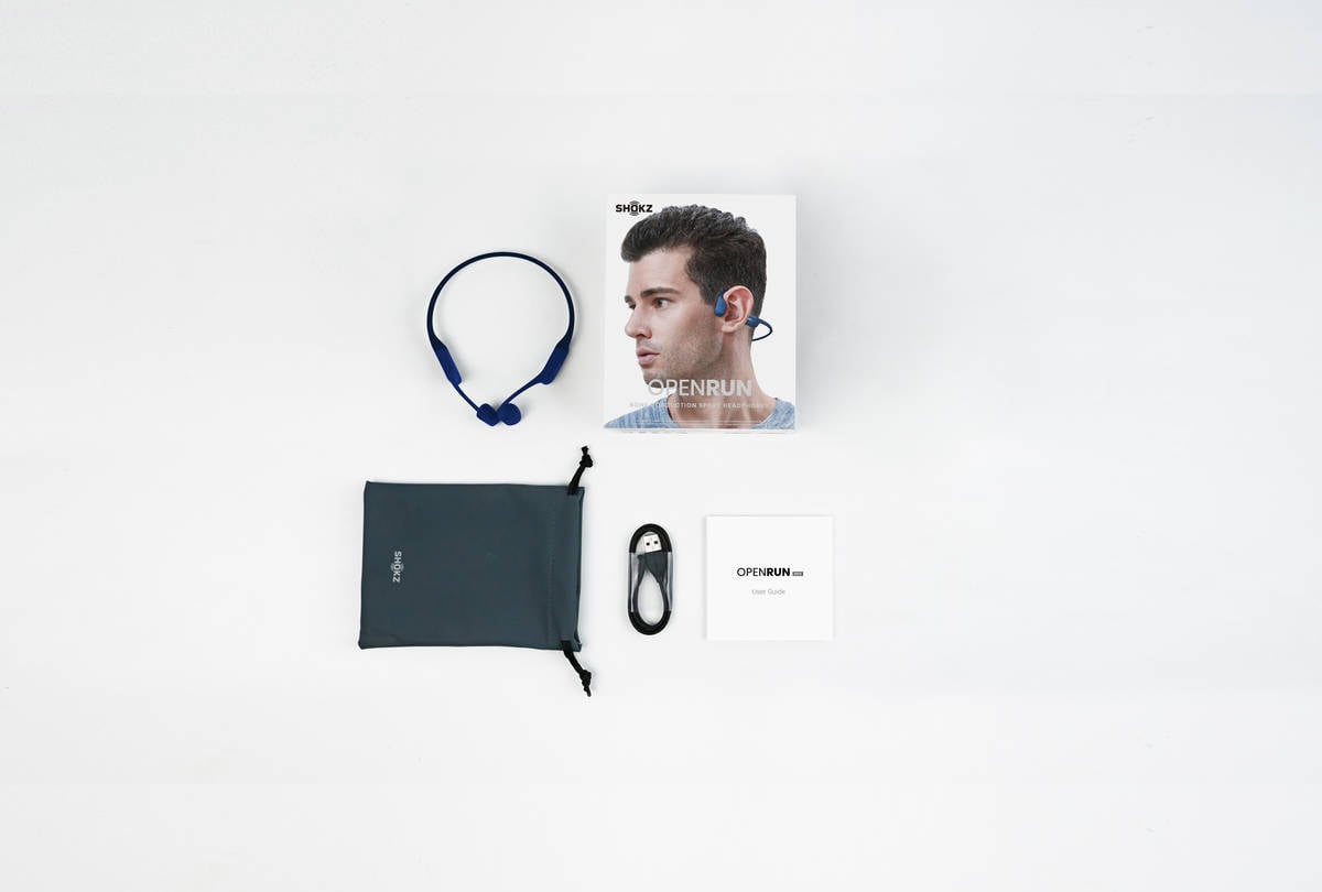 Auriculares Bluetooth Multipoint SHOKZ Openrun Pro (Open Ear - Micrófono -  Azul)