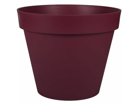 Maceta EDA Ø 41 cm Rojo Oscuro Plástico Redondo Moderno