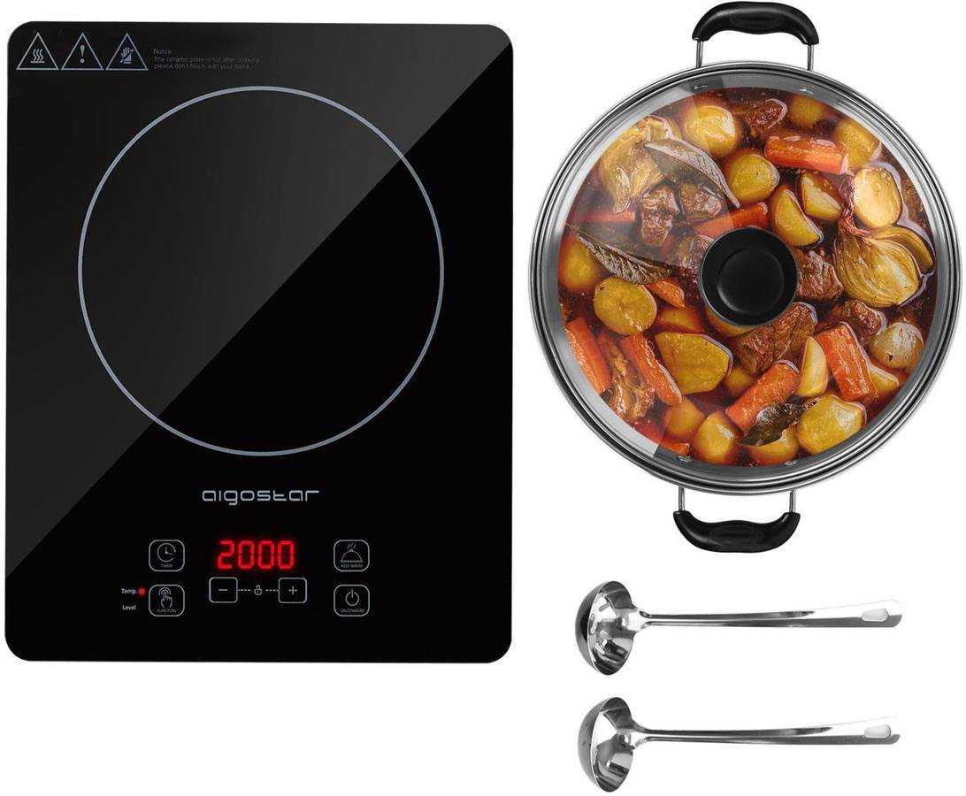 Cocina Portátil AIGOSTAR Set Blackfire 30IAW