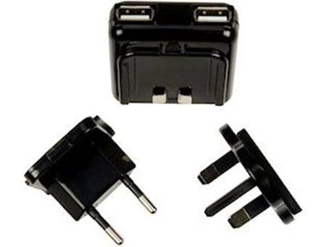 Cargador LOGIC3 Universal 2 USB Negro