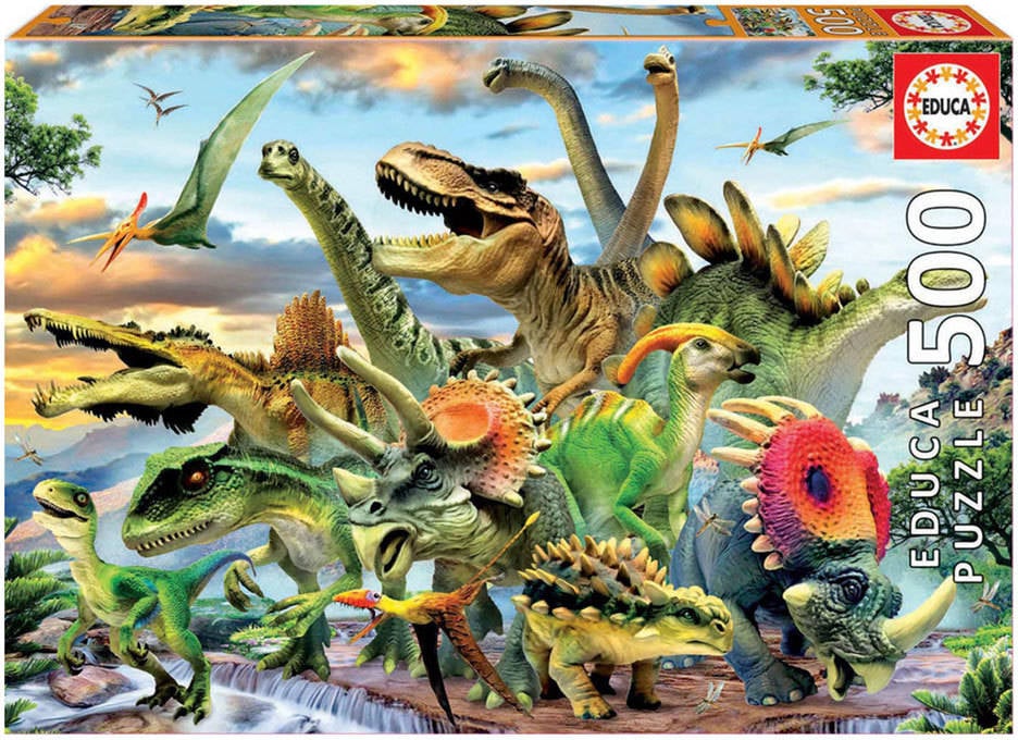 Puzzle EDUCA 500 Dinosaurios (Edad Mínima: 12 Años - 500 Piezas)