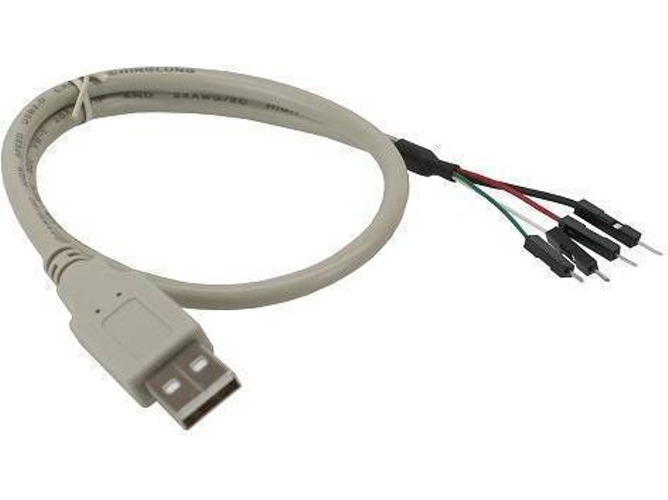 Cable USB INLINE (USB - USB - 40 cm - Gris)