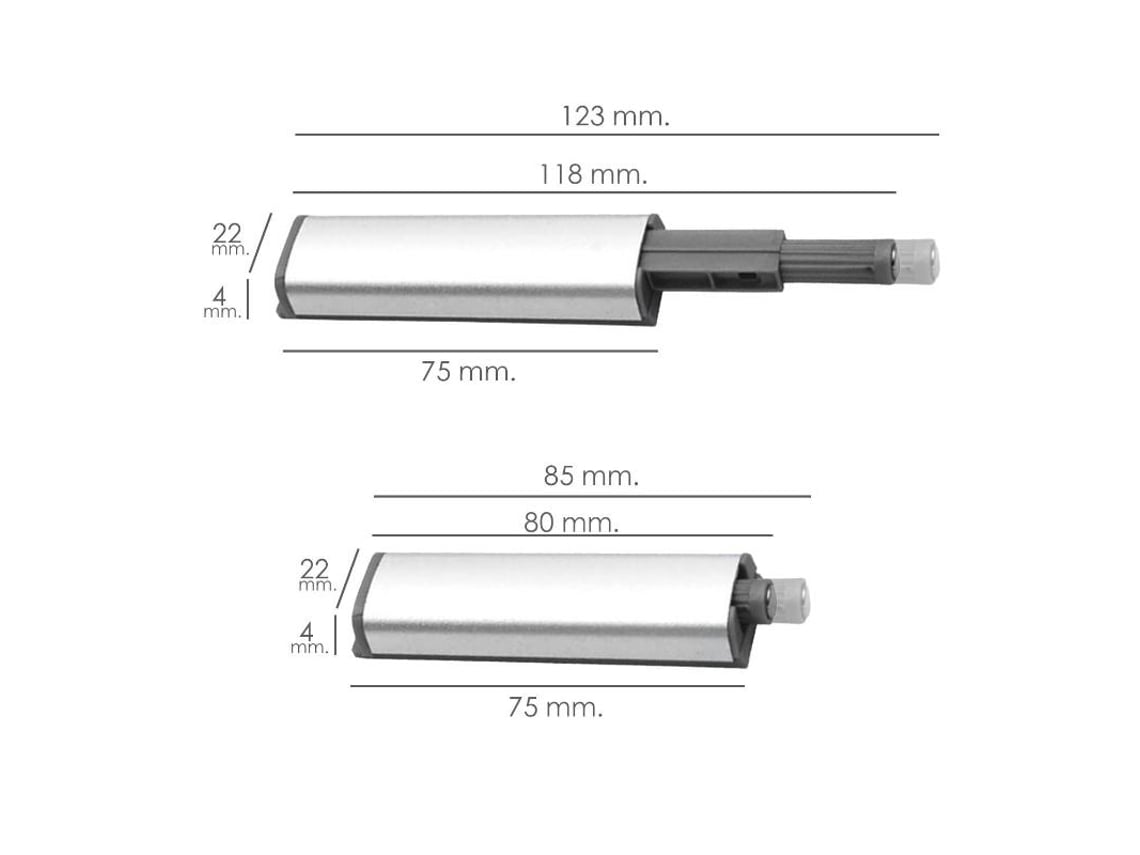 Cierre Iman Para Puerta Armario Presion Magnetica. Pack 2 Piezas Cierre  Puerta. Cierre Cajon. Cierre Mueble. Cierre Amortiguador WOLFPACK LINEA  PROFESIONAL | Worten.es