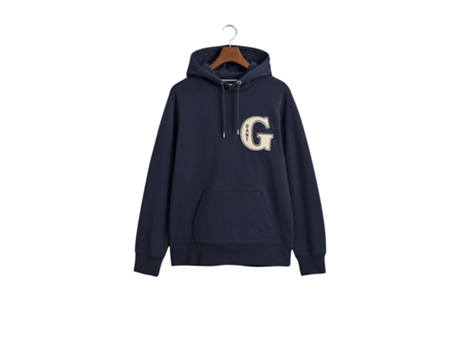 Sudadera con Capucha de Hombre GANT Graphic Azul (L)