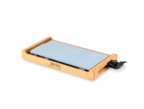 Newchef Plancha Para cocinar antiadherente 1800w termostato regulable hasta 250ºc de asar piedra limpieza antirayaduras bandeja colectora libre pfoa 44x23 cm chef 2 en 1 nc6546 1800