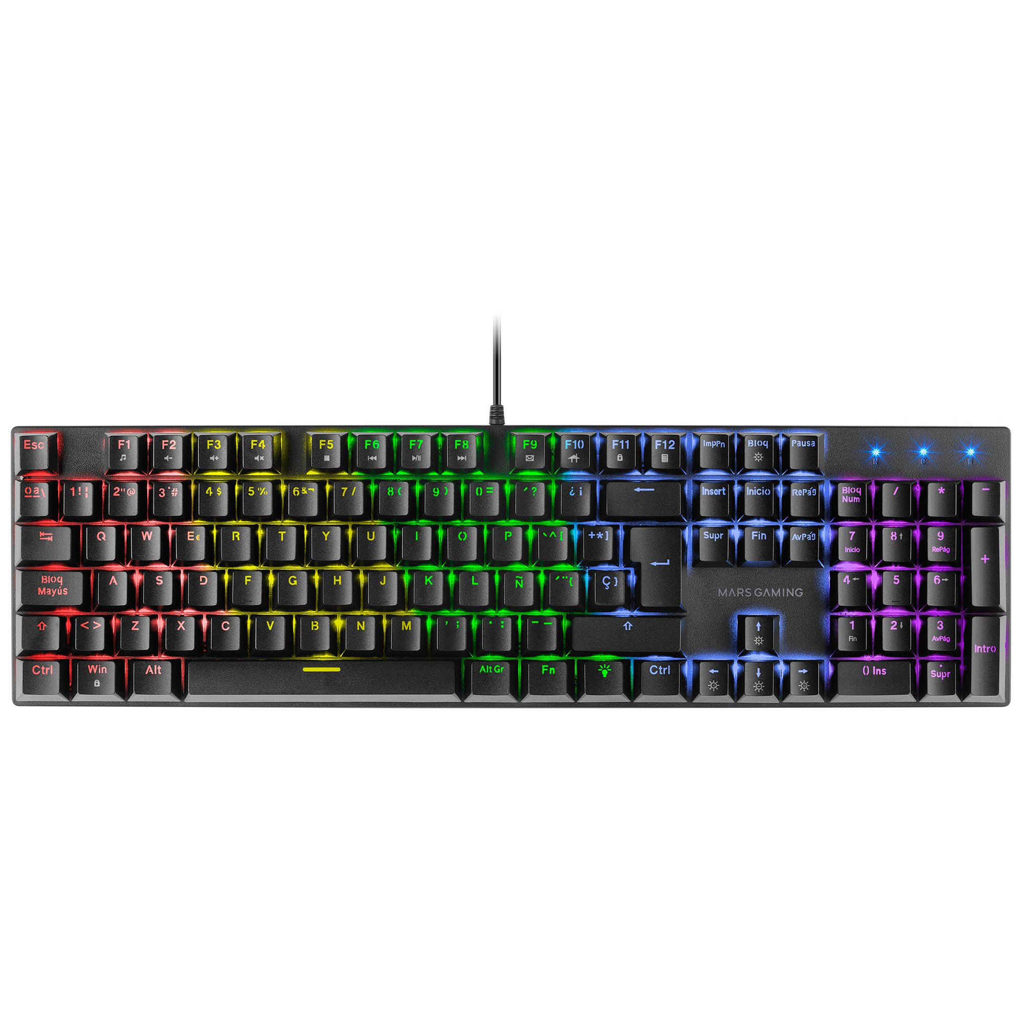 Teclado Gaming MARS GAMING MK422RES Negro