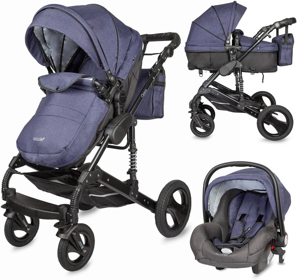 Carrito de Bebé Trio COCORELLE Convertible Oppa (Grupo 0 - Azul)