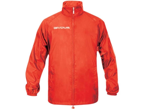 Abrigo para Hombre GIVOVA Rain Basico Rojo para Fútbol (XL)