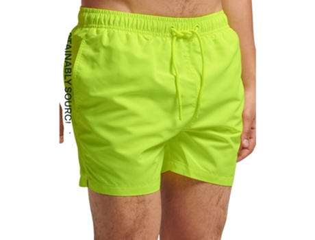 Pantalones Cortos de Baño para Hombre de Playa SUPERDRY (2XL - Poliéster - Verde)