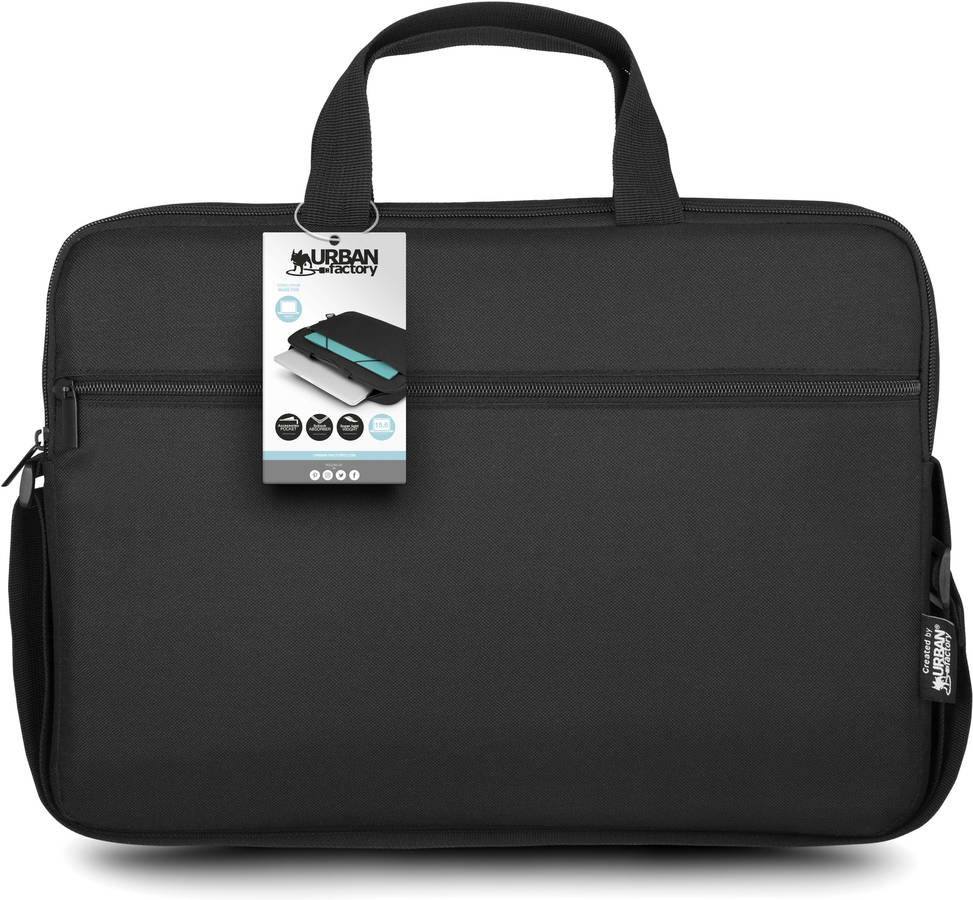 Maletín URBAN FACTORY Nylee (Universal - 14'' - Negro)