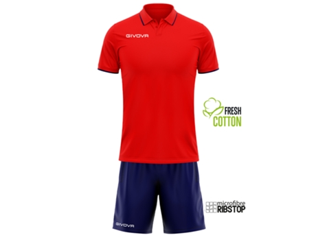 Conjunto Unisex para Tenis GIVOVA (4XL - Rojo)