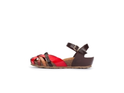 Sandalias YOKONO de Cuña Monaco 184 Rojo (37)