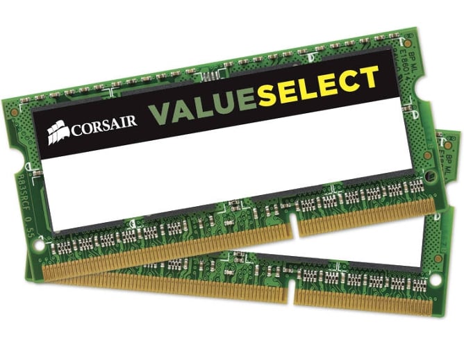 Memoria RAM DDR3 CORSAIR CMSO8GX3M2C1600C11 (2 x 4 GB - 1600 MHz - CL 9 - Verde)