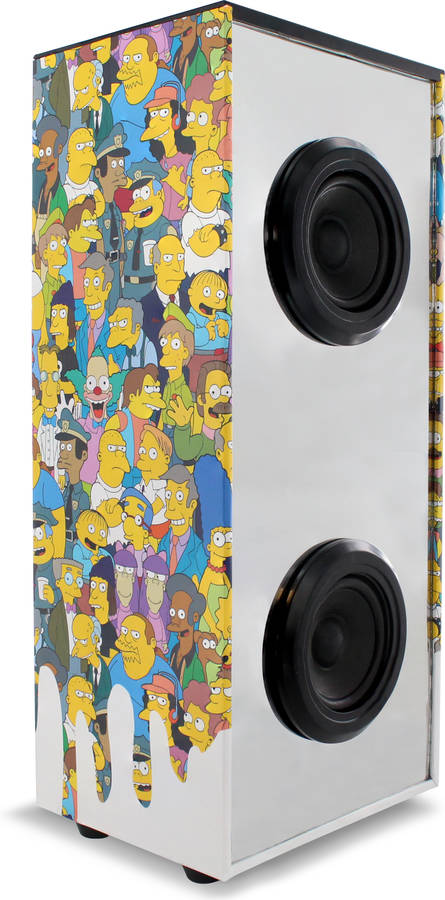 Metronic 477482 Simpsons altavoz luminoso batería 8h bluetooth mp3 mini torre de sonido vortex 12w entrada micro sd toma aux 12