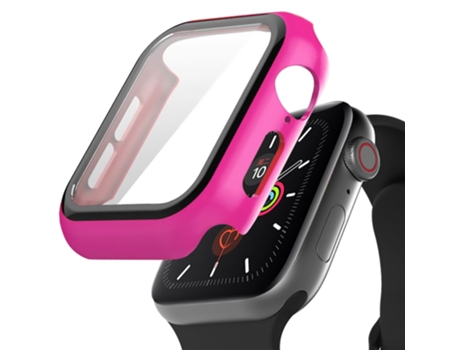 Carcasa de Reloj SLOWMOOSE A Prueba de Arañazos para iWatch (Rosa - 44 Mm Serie 4 5)