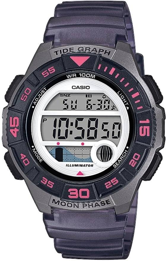 Casio Reloj Digital para mujer de cuarzo con correa en resina lws1100h8avef hombre acero y