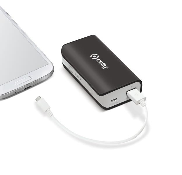 Powerbank CELLY 4000 mAh Negro