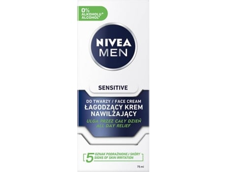 Crema Facial NIVEA Men Sensitive Krem Nawilajcy Agodzcy (75ml)