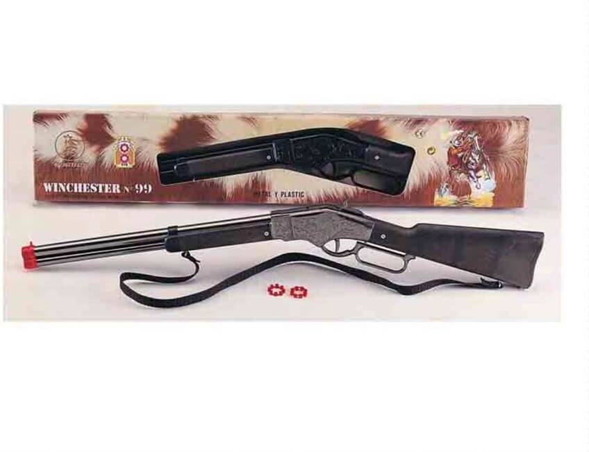 Rifle Gonher Winchester 8 tiros 70 cm cowboy con disparos 990