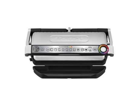 Parrilla Eléctrica TEFAL Grill GC722D34 OptiGrill XL inox (Negro - Negro/Plateado - 2000 W)