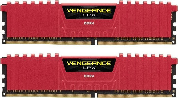 Memória RAM DDR4 CORSAIR 16 GB (3200 MHz - CL 16 - Rojo)